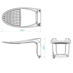 Ducha Acqua Wave Preto/Cromado 127v Lorenzetti - 6