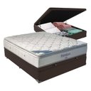 Ver imagem 1 de Cama + Box com Baú Casal e Colchão Freedom Ortobom D33 Marrom
