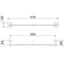 Ver imagem 3 de Porta-Toalhas Bastão Trip Cromado Docol