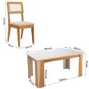 Ver imagem 4 de Kit Mesa de Jantar Opera com 6 Cadeiras Bella em Boucle