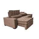 Ver imagem 7 de Sofá Retrátil e Reclinável 3,15m Cama inBox Big Puffer com SoftGel D40 Velupluma Castor