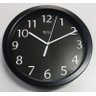 Relógio 6718 de Parede Alumínio 25 cm Preto vidro Herweg - 1