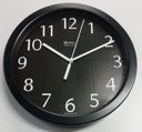 Ver imagem 1 de Relógio 6718 de Parede Alumínio 25 cm Preto vidro Herweg