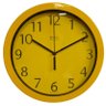 Relógio 6718 De Parede Alumínio 25 Cm Amarelo Vidro Herweg - 1