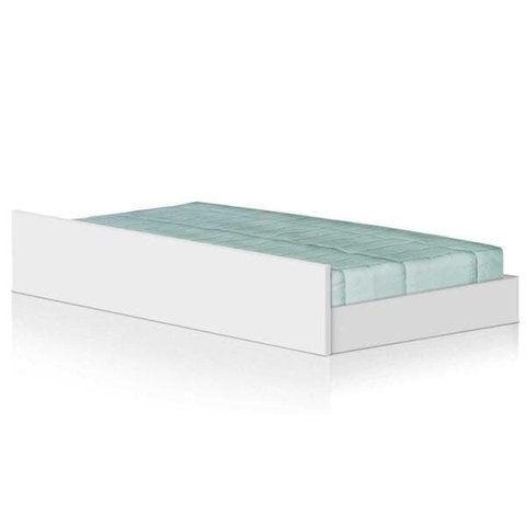 Cama Auxiliar Solteiro Eleganza Branco