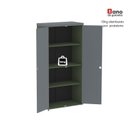 Ver mais imagens de Armario Alto 02 Portas Pivotante 79,2cm x 161,1 Cinza/Grafito/Salvia