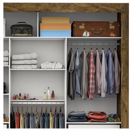 Guarda Roupa Ilhéus 3 Portas 4 Gavetas Carioca Móveis - 5 Guarda Roupa Ilhéus 3 Portas 4 Gavetas Carioca Móveis - 5