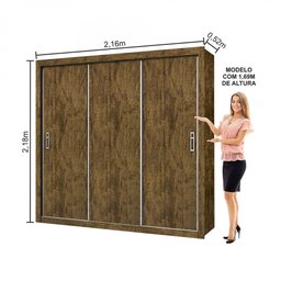 Guarda Roupa Ilhéus 3 Portas 4 Gavetas Carioca Móveis - 7 Guarda Roupa Ilhéus 3 Portas 4 Gavetas Carioca Móveis - 7