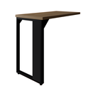 Ver imagem 5 de Mesa em L Savoia 30mm 170x160cm Pés em Aço Escritório Macadamia/preto