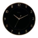 Ver imagem 1 de Relógio 6803 Parede 35cm Tic-tac Preto Dourado Ouro Herweg