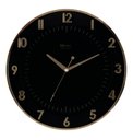 Ver imagem 1 de Relógio 6803 Parede 35cm Tic-tac Preto Dourado Ouro Herweg