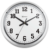 Relógio de Parede 40 cm Cromado Grande Original Herweg - 1