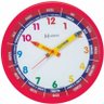 Relógio 6690 Parede 26 cm Vermelho Educativo Infantil Herweg - 1