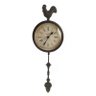 Relógio de Parede Galo no Topo com Pêndulo - 40x15 cm - 2
