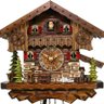 Relógio Cuco Alemão Chalé Temático em Madeira Musical A Pilha 4 - 3