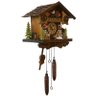 Relógio Cuco Alemão Chalé Temático em Madeira Musical A Pilha 4 - 2