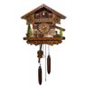 Relógio Cuco Alemão Chalé Temático em Madeira Musical A Pilha 4 - 1