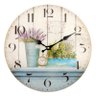 Relógio de Parede Lavanda em MDF - 37x37 cm - 2