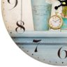 Relógio de Parede Lavanda em MDF - 37x37 cm - 3
