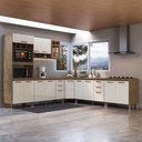 Ver imagem 1 de Cozinha Modulada Completa Fidelitá Berlim 6 Peças 536cm 15 Portas 4 Gavetas com Tampo