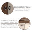 Ver imagem 7 de Cozinha Modulada Completa Fidelitá Berlim 6 Peças 536cm 15 Portas 4 Gavetas com Tampo