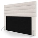 Ver imagem 1 de Cabeceira Cama Box Casal Queen 160cm Rubi W01 Linho Cru - Mpozenato