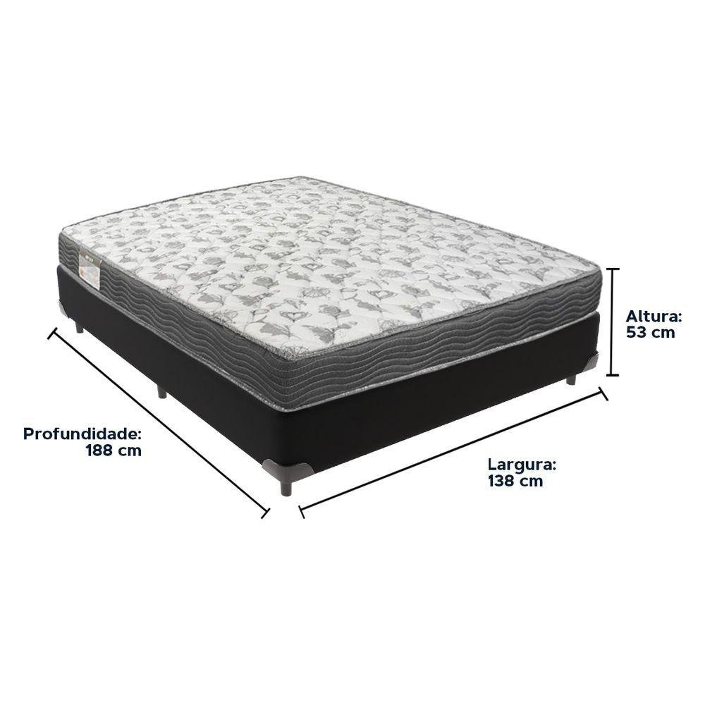Cama Box Preto Iso100 Ortobom Casal D33 - 4
