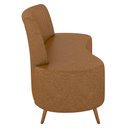 Ver imagem 6 de Sofá 2 Lugares para Sala Living 135cm Pés Palito Tamar K04 Sintético Caramelo - Mpozenato