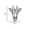 Escultura de Parede em MDF Girafa Geométrico - 2