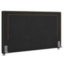 Ver imagem 1 de Cabeceira Cama Box Casal Queen 160cm Mali P02 Veludo Preto - Mpozenato