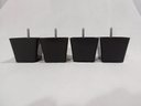 Ver imagem 5 de Kit 4 Pés para Sofa Rack Estofados Modelo Cadency Preto Trapézio Alt 6 Cm