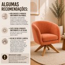 Ver imagem 6 de Kit com 02 Poltronas Afrodite Base Giratória Madeira Eucalipto