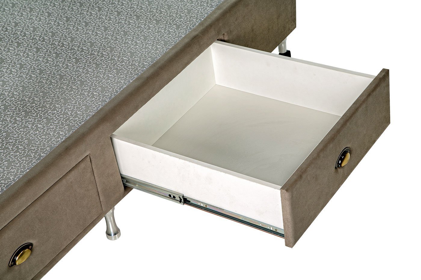 Box Base Para Colchão Casal Com Gavetas Suede 1,38 x 1,88 Kenko Premium Box Base para Colchão com Ga - 5