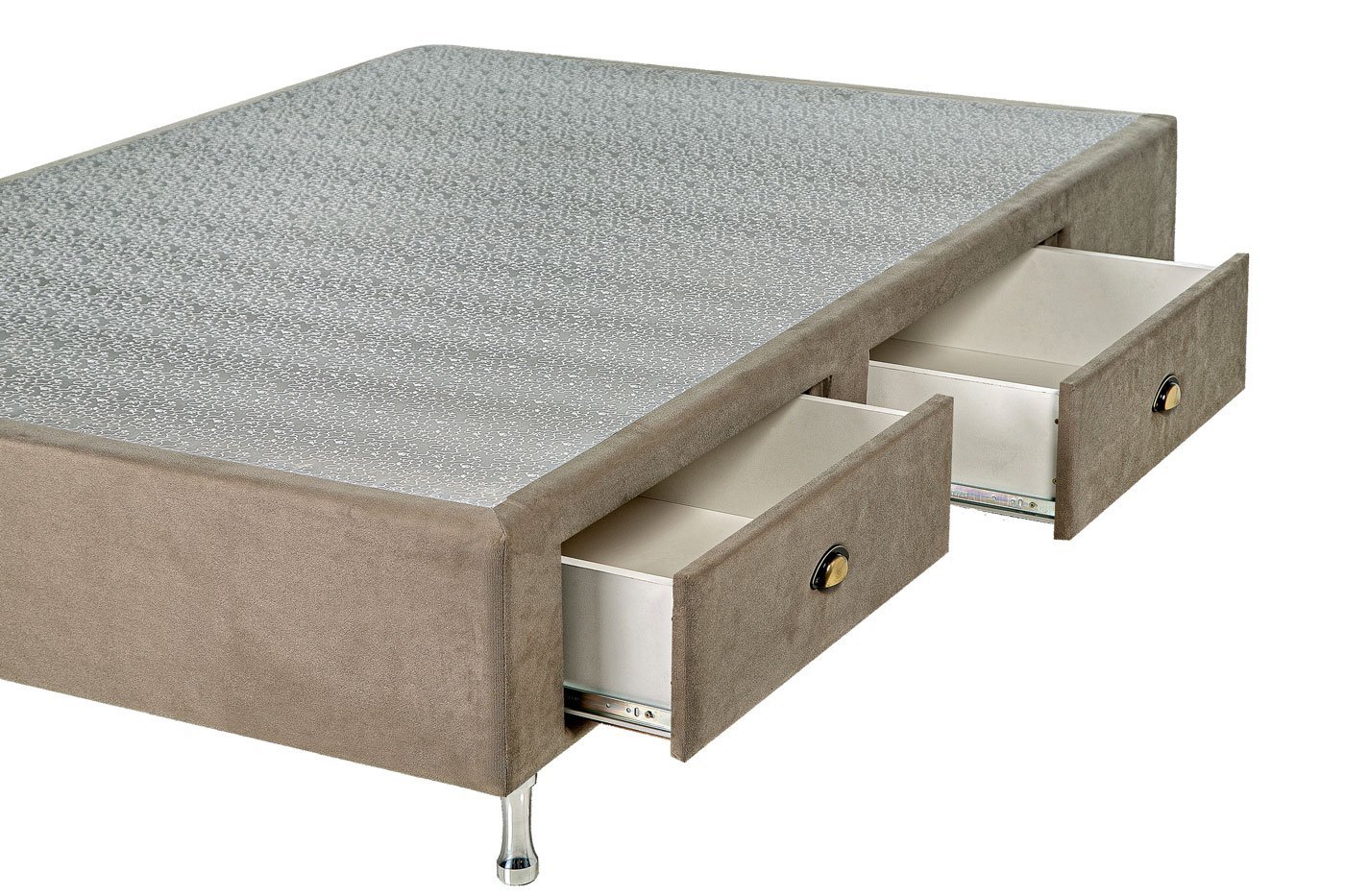 Box Base Para Colchão Casal Com Gavetas Suede 1,38 x 1,88 Kenko Premium Box Base para Colchão com Ga - 3