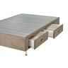 Box Base Para Colchão Casal Com Gavetas Suede 1,38 x 1,88 Kenko Premium Box Base para Colchão com Ga - 3