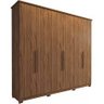 Guarda Roupa Panan Itauna 6 Portas Avelã com pés - 100% MDF Panan Móveis - 1