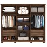 Guarda Roupa Panan Itauna 6 Portas Avelã com pés - 100% MDF Panan Móveis - 2