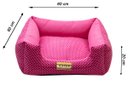 Ver imagem 4 de Cama Luppet Quadrada Luxo para Cachorro ou Gato Rosa Poa G