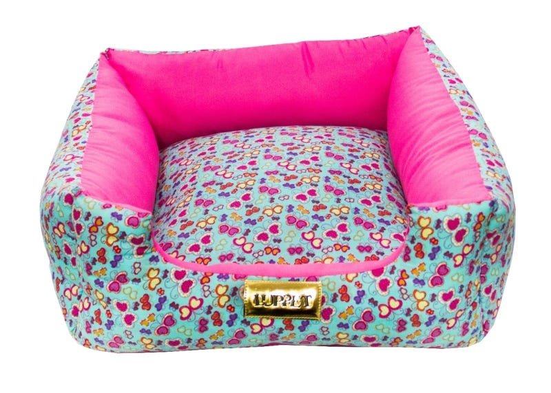 Cama Luppet Quadrada Luxo para Cachorro ou Gato Borboleta