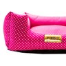 Cama Luppet Quadrada Luxo para Cachorro ou Gato Rosa Poa GG - 2