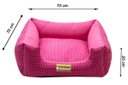 Ver imagem 4 de Cama Luppet Quadrada Luxo para Cachorro ou Gato Rosa Poa Gg