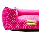 Ver imagem 2 de Cama Luppet Quadrada Luxo para Cachorro ou Gato Rosa Poa Gg