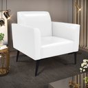 Ver imagem 2 de Poltrona Pés Villach Marisa Corano Branco D03 - D'Rossi