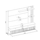 Ver imagem 2 de Painel Home Maragogi 182cm Tv até 60 Polegadas Linea Brasil Nature com Off White