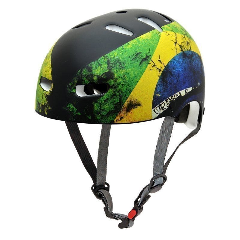 Capacete Kraft Bike Brasil P Skate Patins Roller - NBR16175 - 2