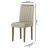 Cadeira para Mesa de Jantar Ana Kit 2 Peças Imbuia Veludo Nude – New Ceval - 3