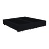 Base Box Queen Bipartido Móveis Amazonas Suede 30x158x198 Preto - 1