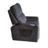 Poltrona Papai com Porta Copo Reclinável Massageador Veludo:chumbo - 6