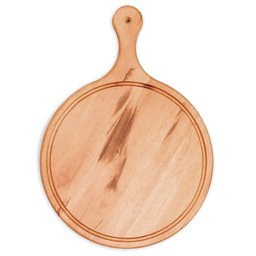Tábua para Polenta Pizza Carne - Grande 50cm - Multiuso - Madeira Nobre - 3