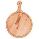 Ver imagem 1 de Tábua para Polenta Pizza Carne - Grande 50cm - Multiuso - Madeira Nobre